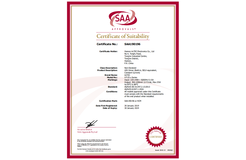 SAA Qualifications