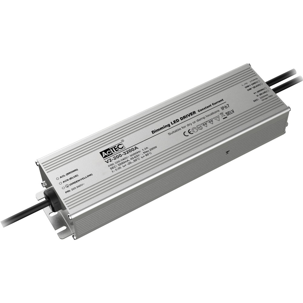 200W 3200mA 1-10V Dimming LED Driver (CC)