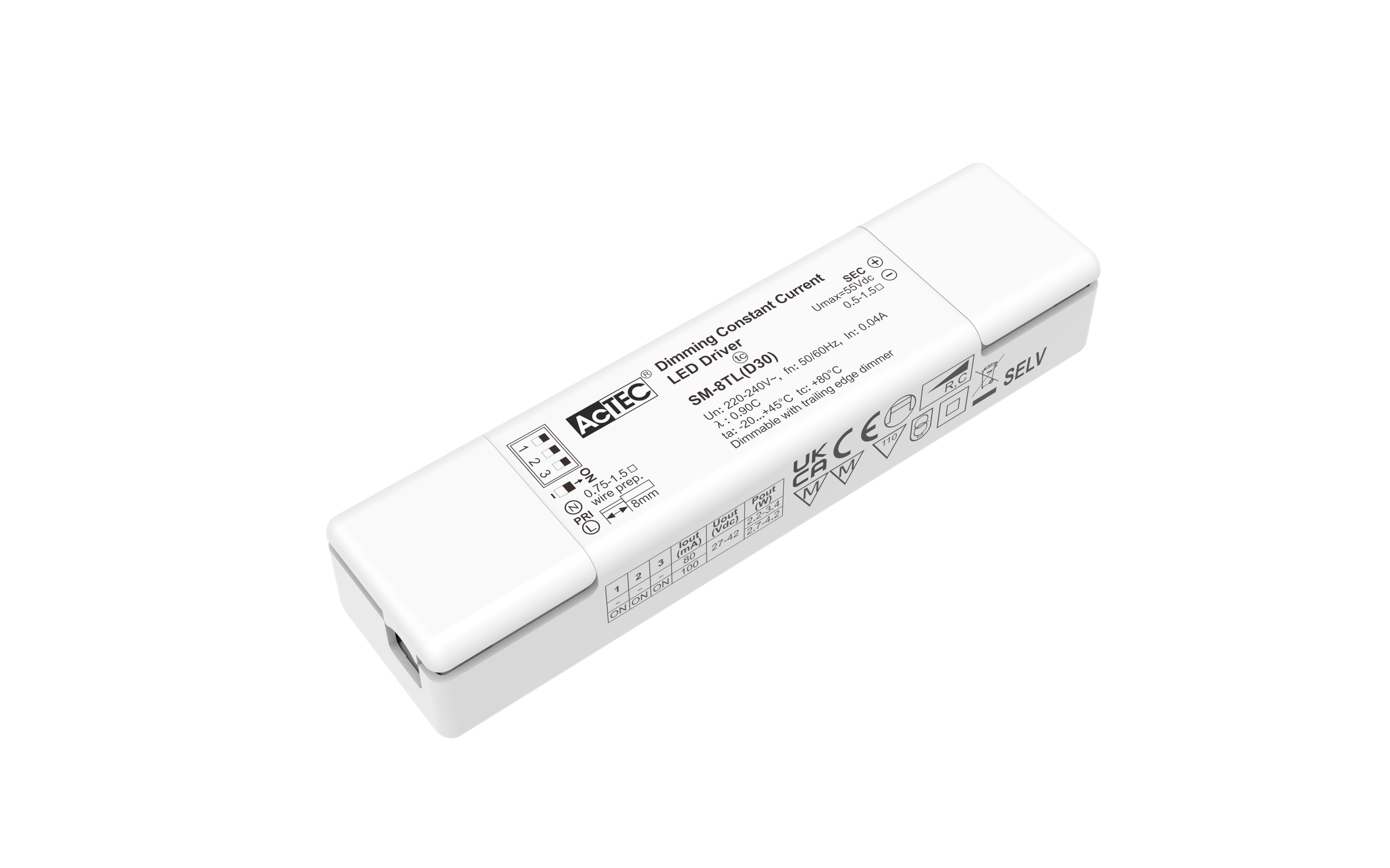 80-100mA 4.2W TRIAC Dimming LED Driver  （CC）
